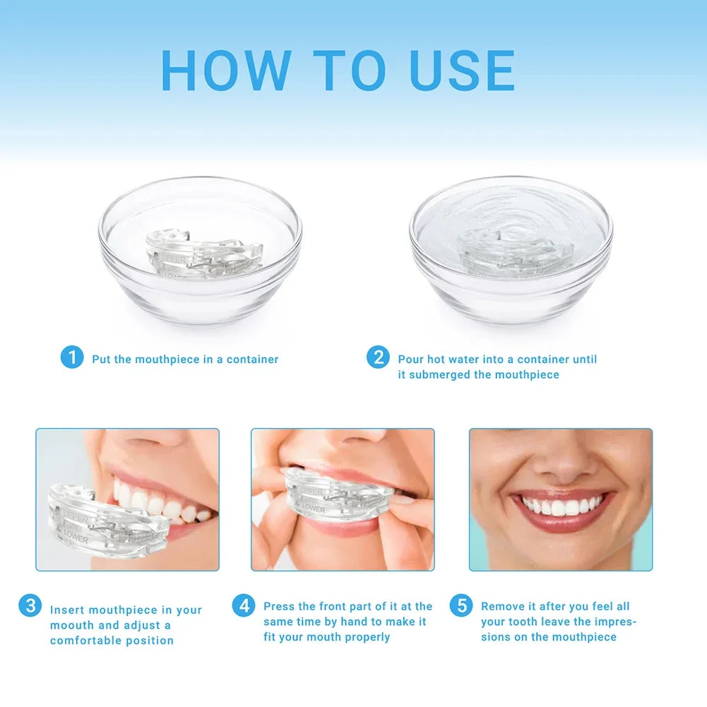 Anti-Snoring Mouth Guard — Teeth Grinding & Sleep Apnea Relief Device