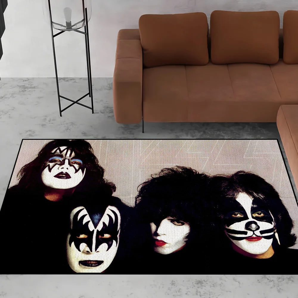 Rock Band KISS Doormat – Non-Slip Welcome Rug for Bedroom, Bathroom & Entryway