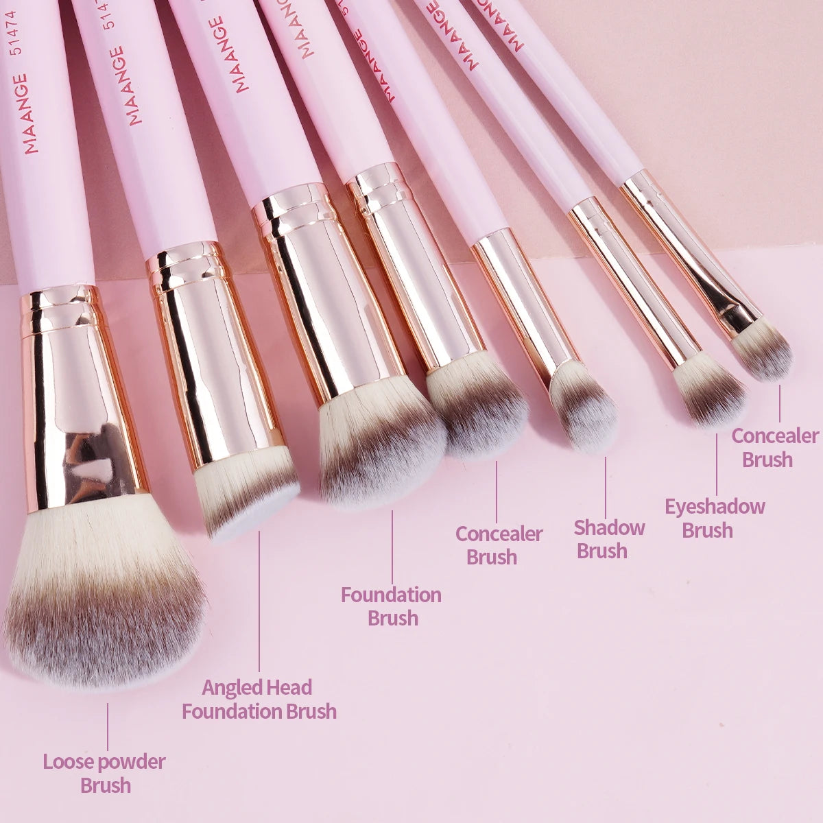 MAANGE 7-Piece Professional Makeup Brush Set
