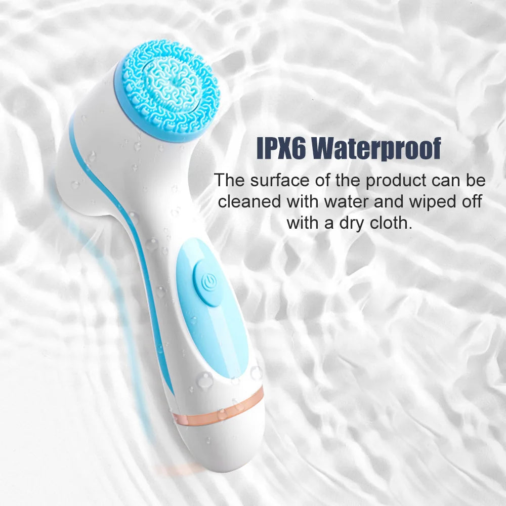 3-in-1 Electric Sonic Facial Cleansing Brush