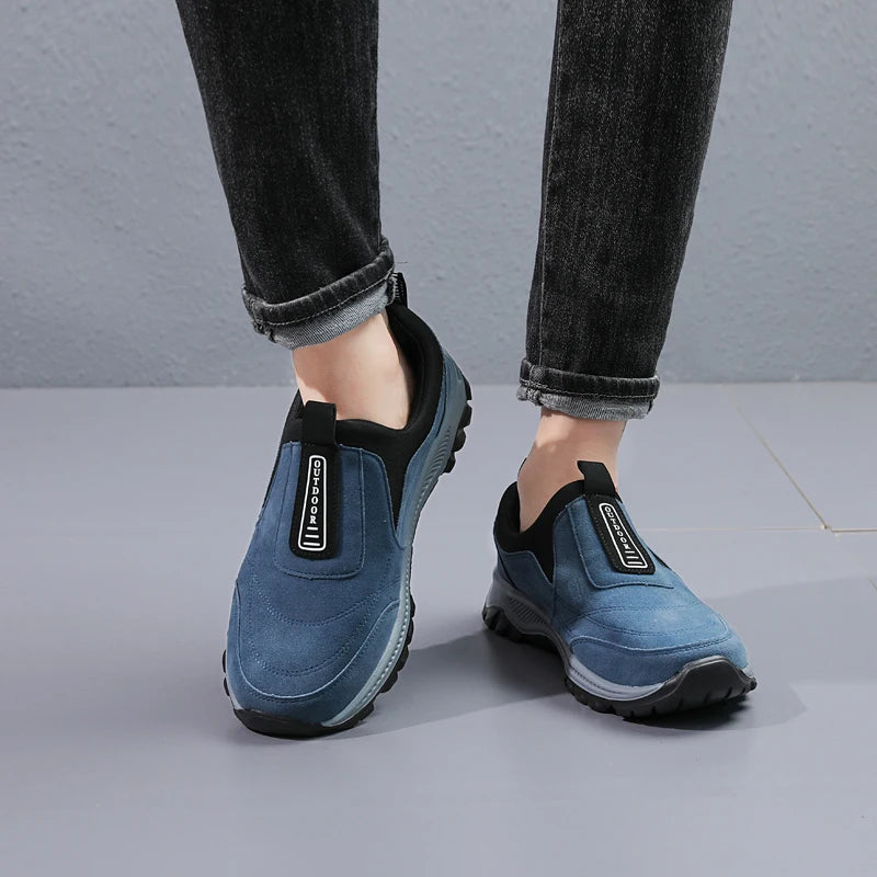 Men's Mesh-Lined Slip-On Casual Sneakers