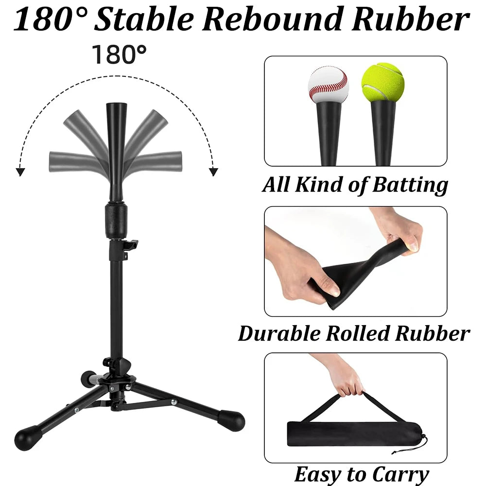 Baseball Batting Tee – Adjustable Height 23-39 Inches for Adults & Youth Hitting Training Practice