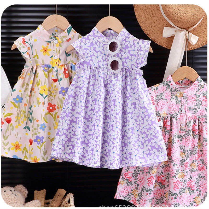 Baby Girls A-Line Beach Dress — Soft Breathable Holiday Dress (2025)