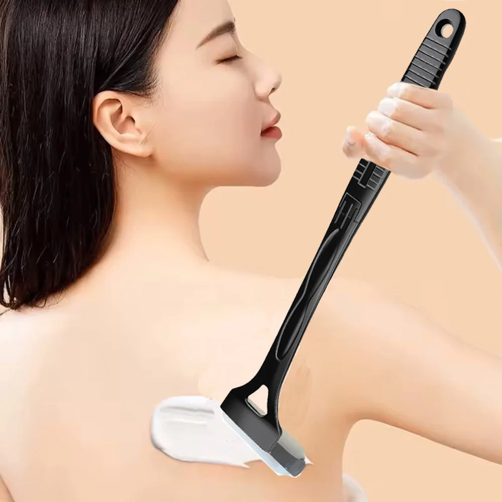 Long Handle Lotion Applicator Stick – Foldable Self-Sunscreen & Tanning Back Applicator with 2 Heads