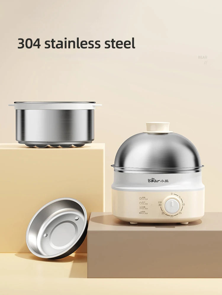 360W Electric Egg Cooker with Timer — Multicooker Steamer