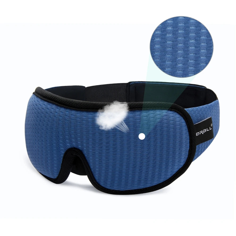 3D Contoured Sleep Mask — Total Blackout Eye Mask for Deep Sleep & Travel