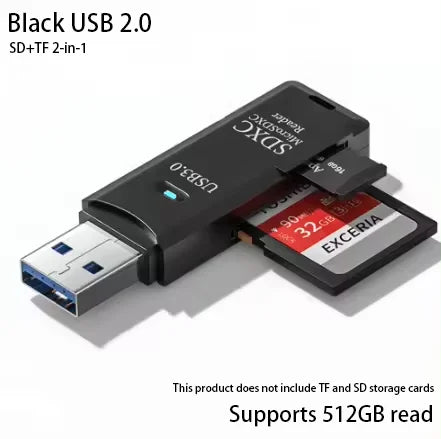 USB 3.0 Multi-Card Reader & Hub Adapter – SD, TF, MiniSD, Flash Drive for PC & Laptop