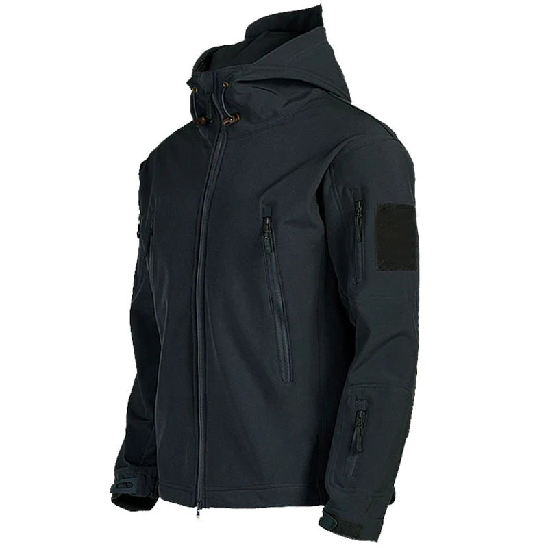 Men's Military Shark Skin Tactical Bomber Jacket — Outdoor Windproof Flight Jacket