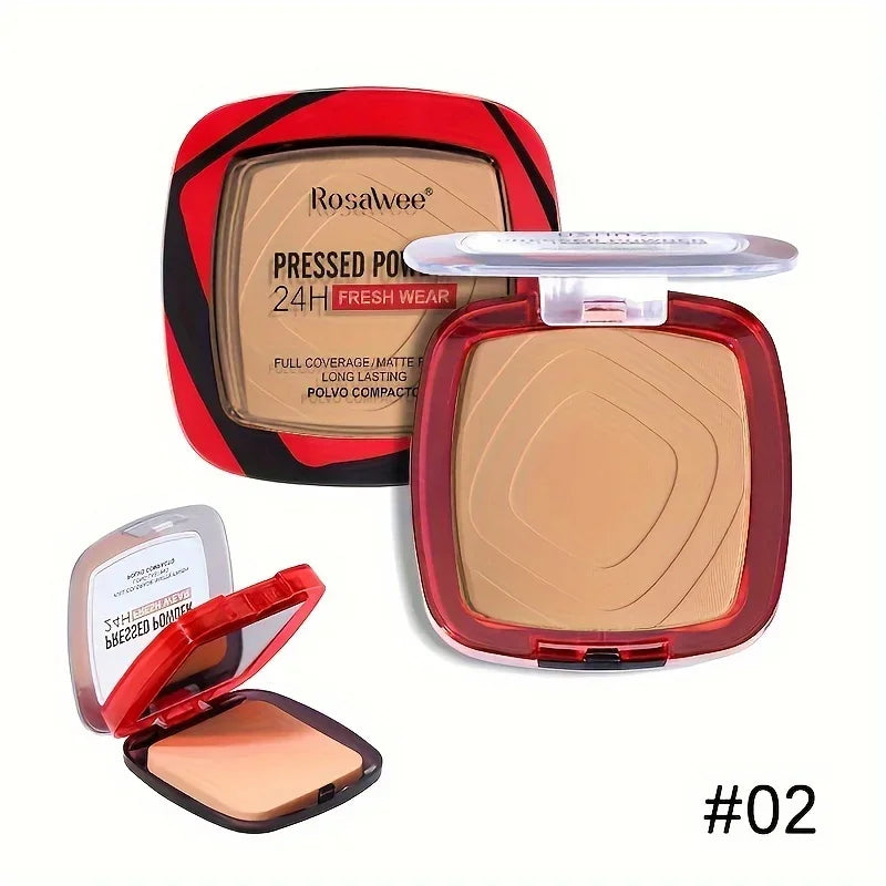 Matte Full Coverage Pressed Powder Foundation — 24H Oil Control