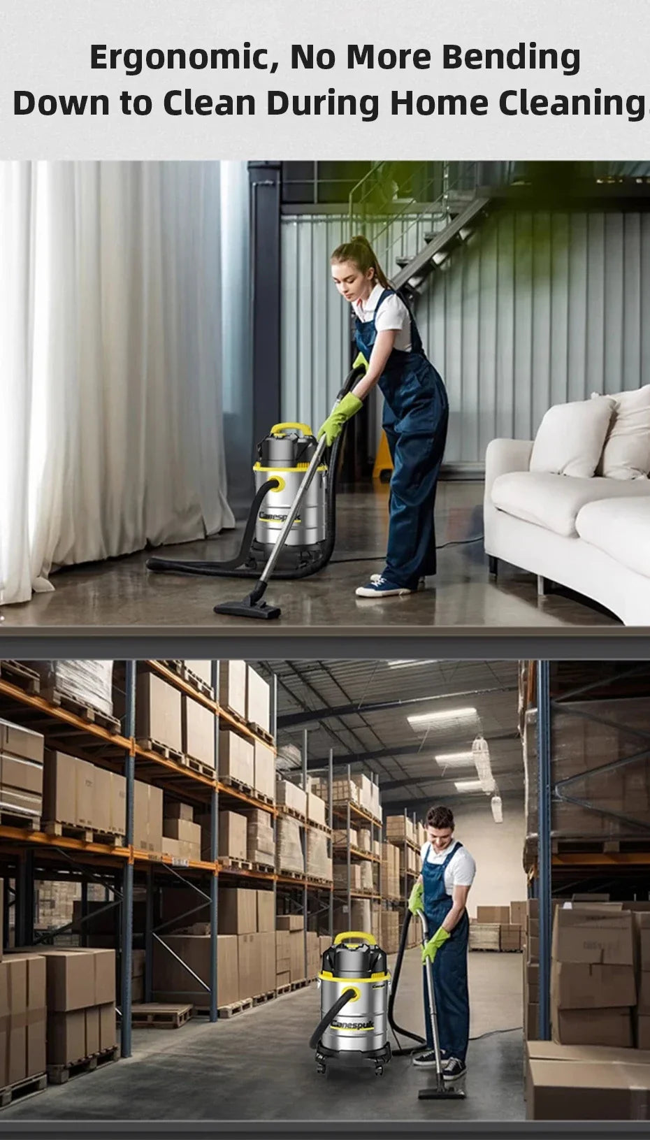 25L / 40L Wet & Dry 3-in-1 Vacuum Cleaner — High Power Commercial & Industrial Shop Vac for Car, Hotel & Home