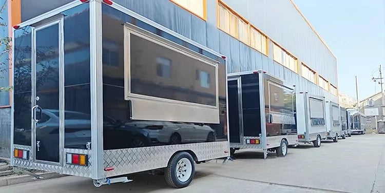 Customized Mobile Food Catering Cart with Full Kitchen – Outdoor Street Vending Trailer