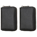 RFID Blocking Slim Card Holder Wallet – Minimalist Zipper Coin Pocket for Men & Women