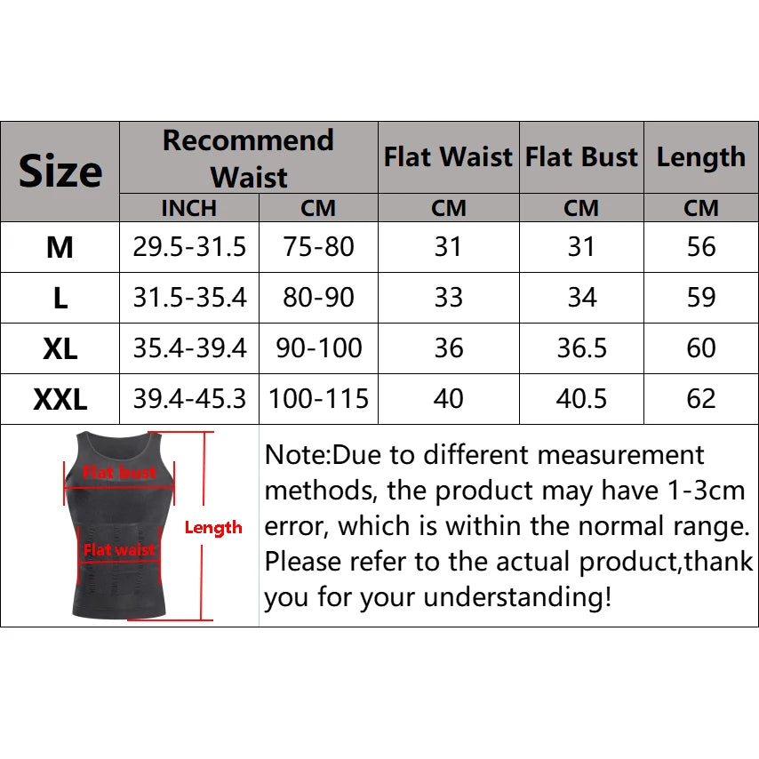 Men's Slimming Compression Waist Trainer Tank Top
