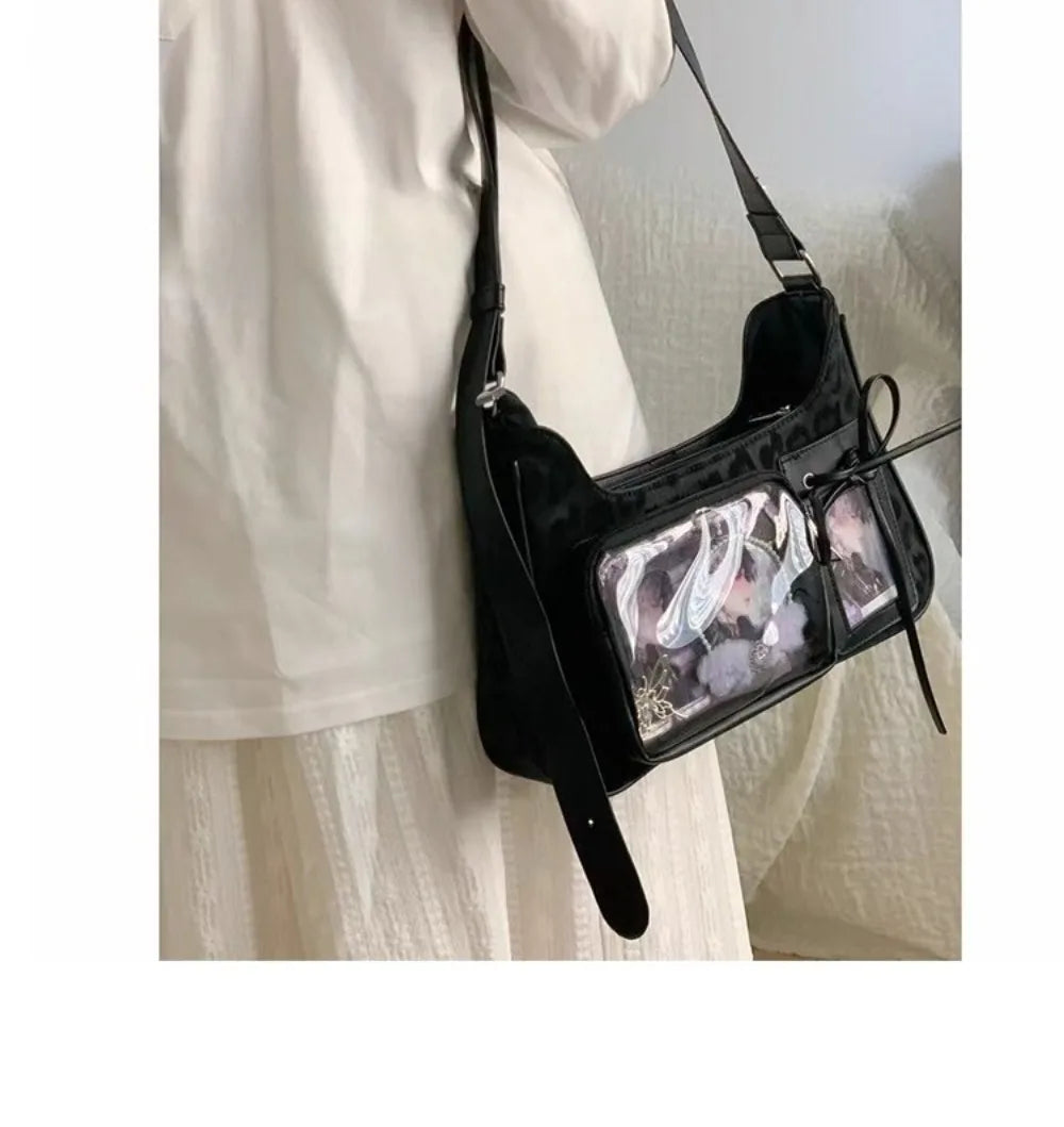 Lace-Up Bow Shoulder Crossbody Bag — Sweet Cool Small Subaxillary Women's Bag