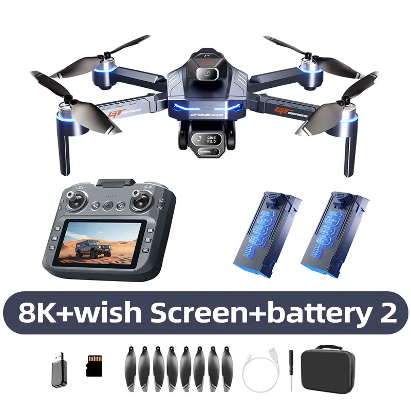 GT8 Drone with Dual Camera & Screen Remote