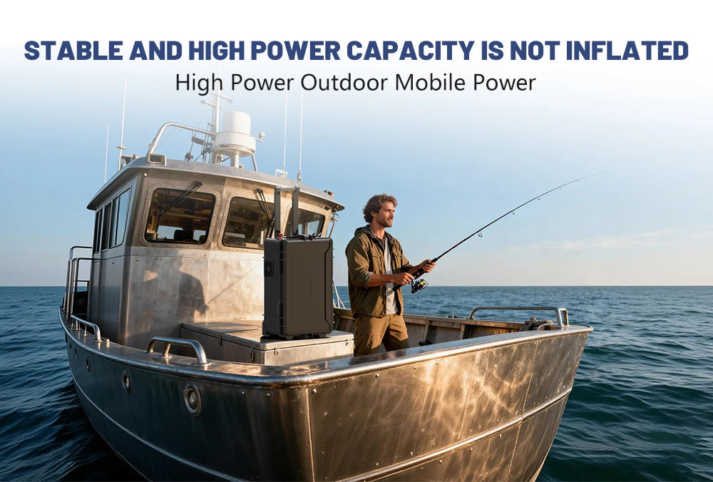 Portable Power Station 12V 300Ah — High-Capacity LiFePO4 Battery for Off-Grid & RV Use