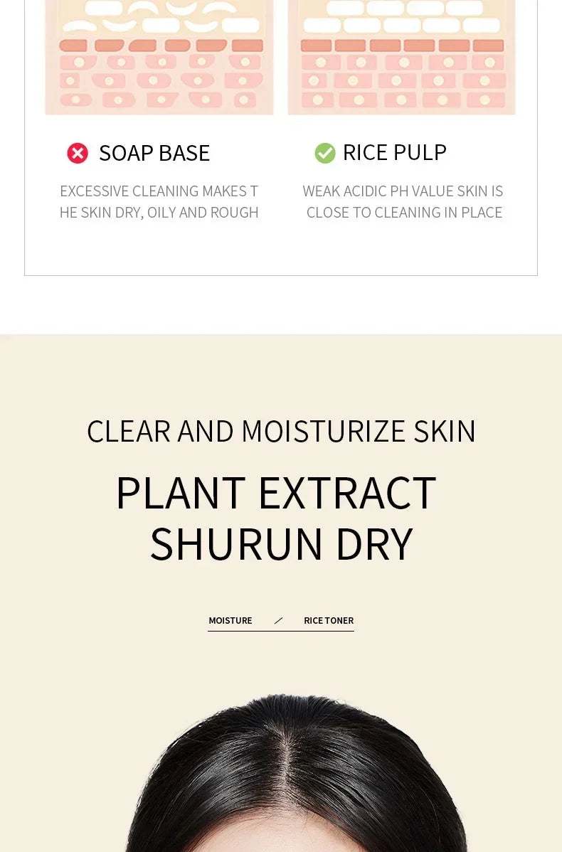 BIOAQUA Rice Cleanser Oil Control Moisturizing Foam