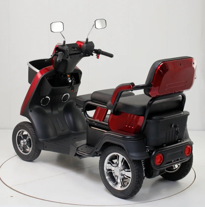 4-Wheel Electric Mobility Scooter for Seniors, Electromagnetic Brake