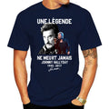 Johnny Hallyday Graphic T-Shirt — Une Légende Ne Meurt Jamais Fan Tee