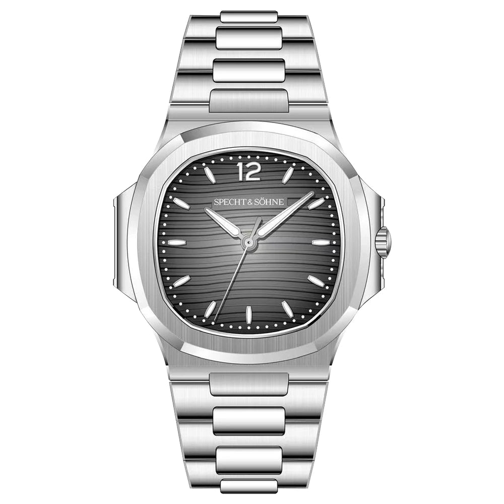 Specht & Söhne Men's 40MM Slim Quartz Watch | Sapphire Crystal 50M Waterproof Classic 5711