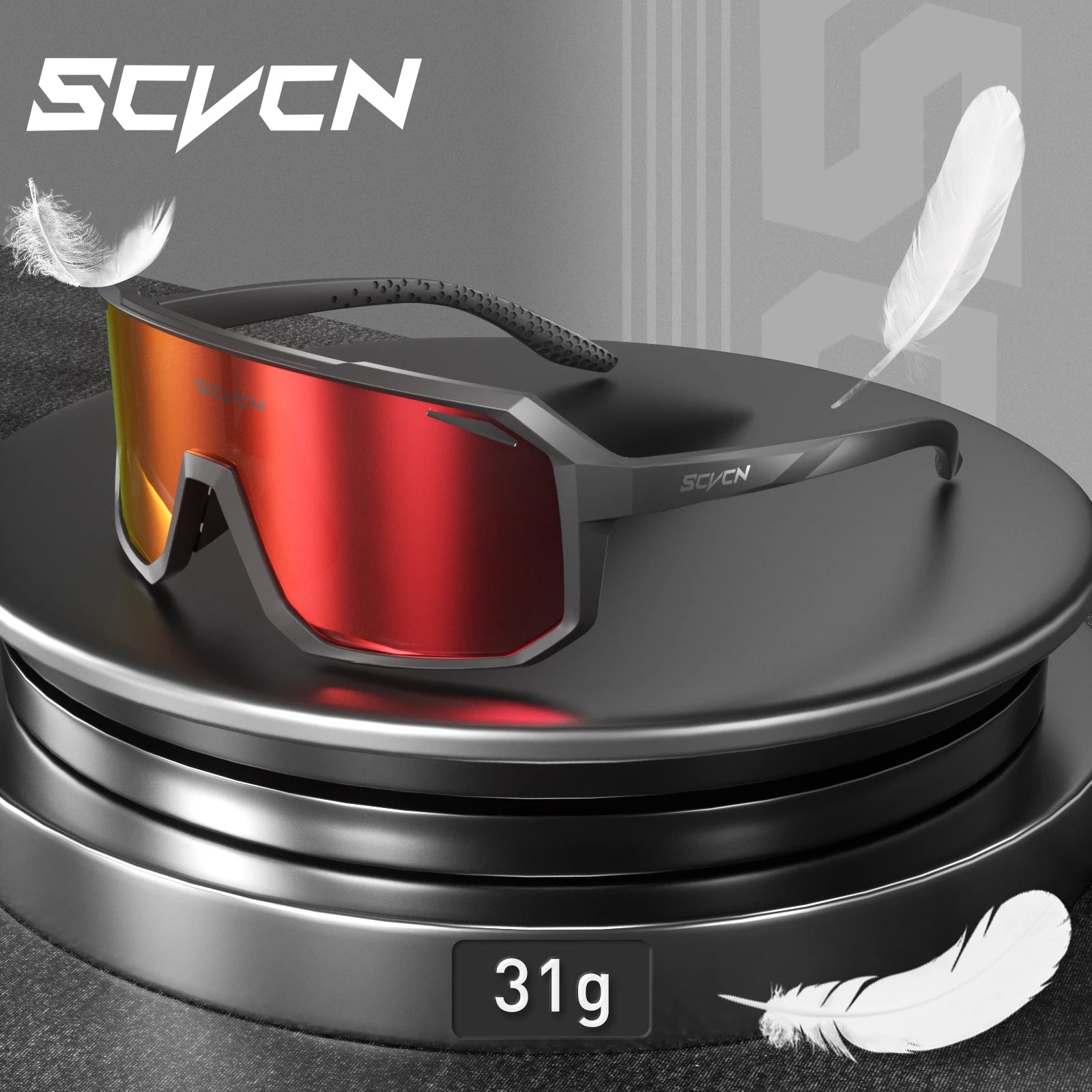 SCVCN Cycling Sunglasses — UV400 Polarized Sports Eyewear for Men & Women