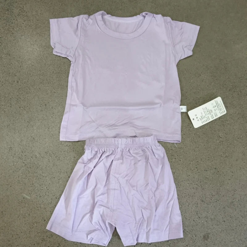 Baby Girls Modal Pajamas Set | Spring Summer Kids Homewear Nightwear Indoor Clothing