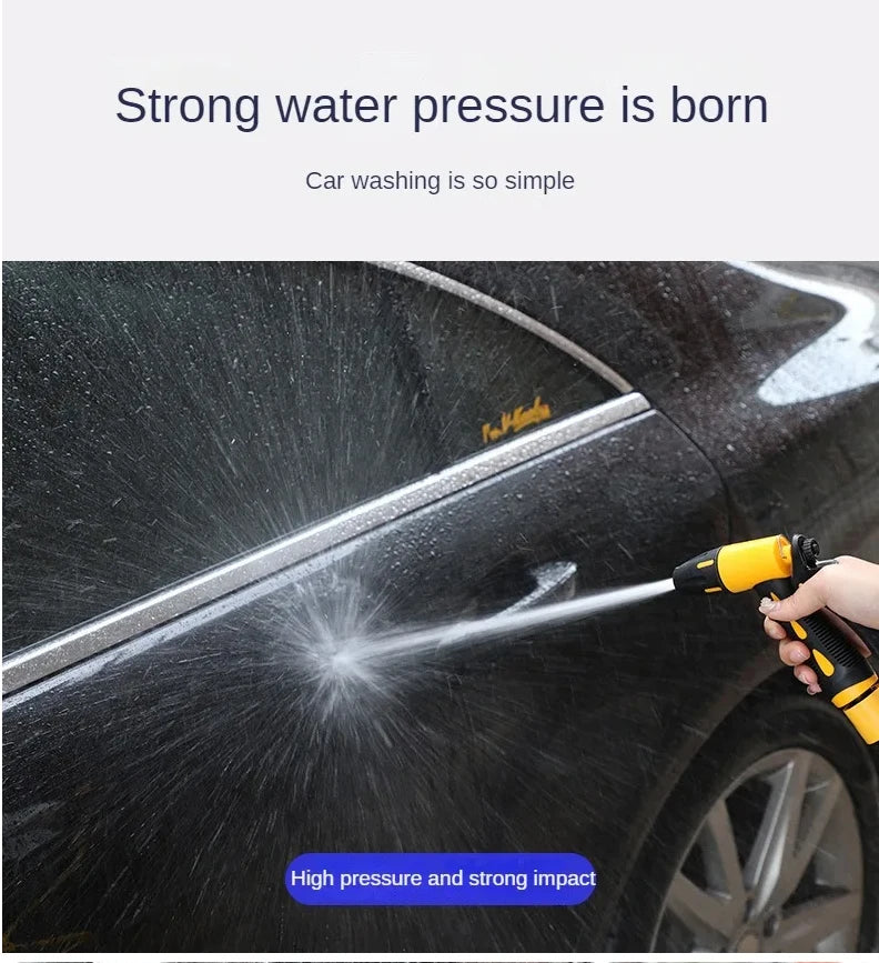 Telescopic Car Wash Gun with High-Pressure Nozzle – Extension Hose Set for Pressure Cleaner, 10m–20m Options