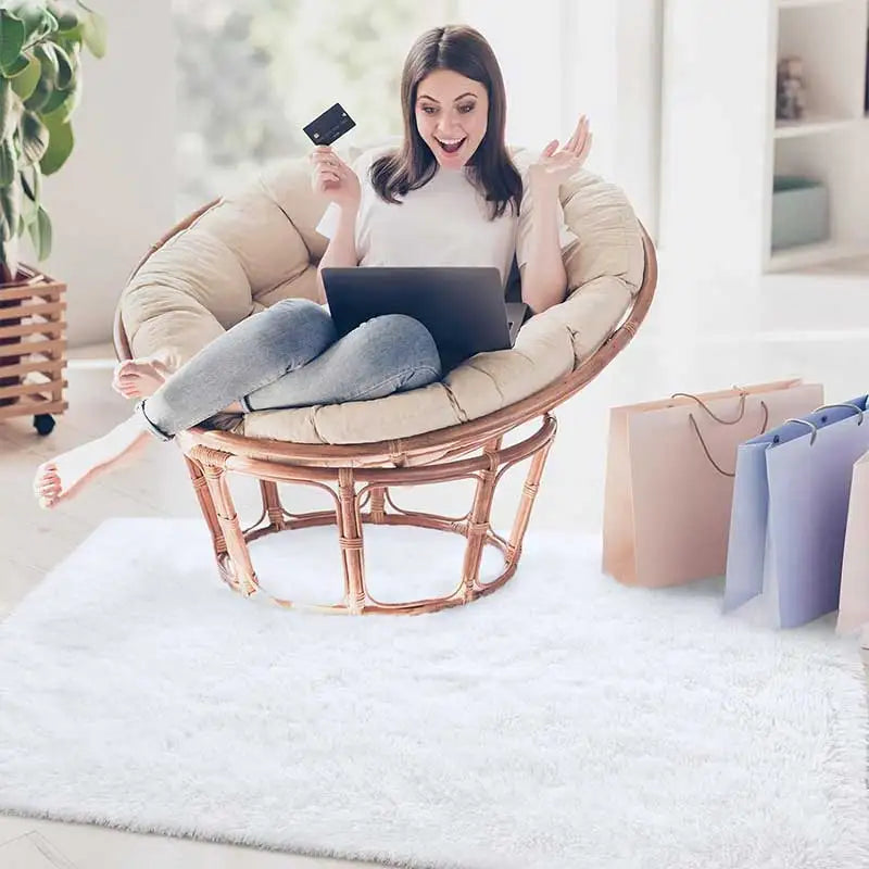 Fluffy Area Rug – Nordic Style Non-Slip Bedroom & Living Room Carpet, 8 Colors & 7 Sizes