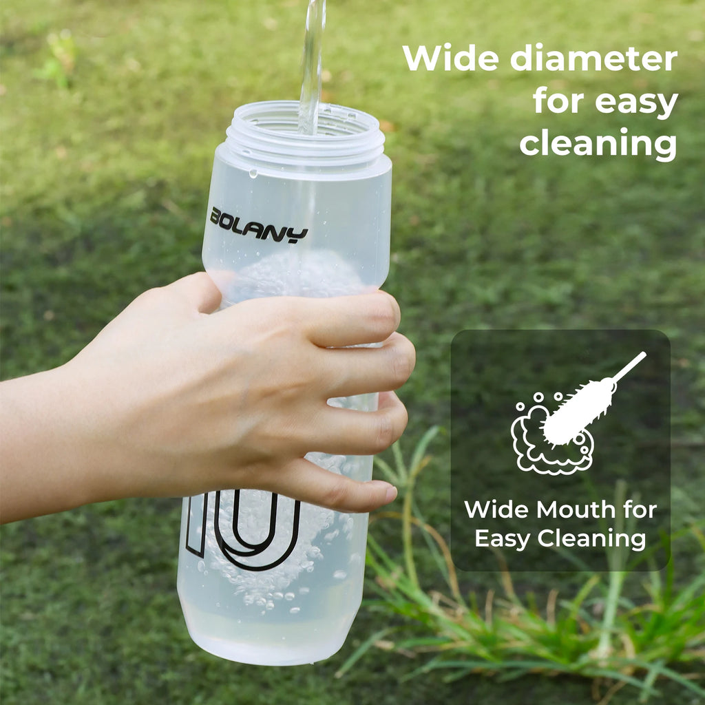 BOLANY 750ml Sports Cycling Squeeze Water Bottle – Lightweight Portable Outdoor Kettle with Lid