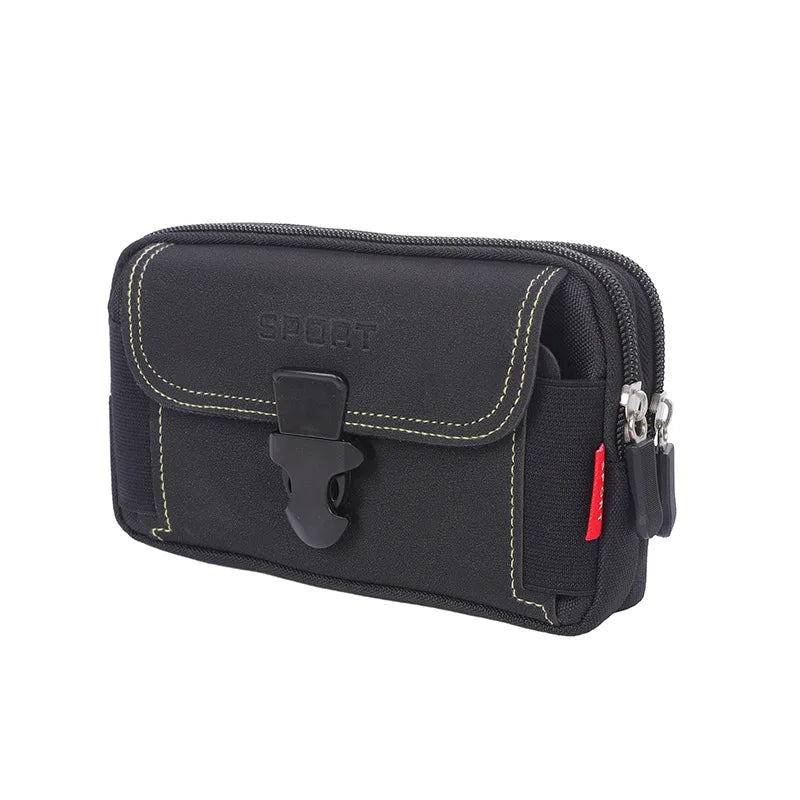 Men's Tactical MOLLE Belt Phone Holster – Waist Bag, Card Holder & Duty Belt Pack