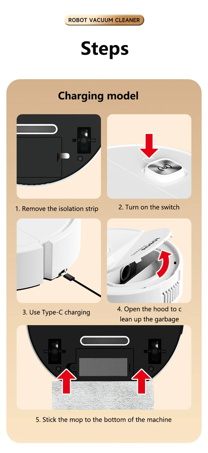 Mini 3-in-1 Robot Vacuum Cleaner — Intelligent Smart Sweeping Robot for Home Floor, Carpet, Dust & Mopping