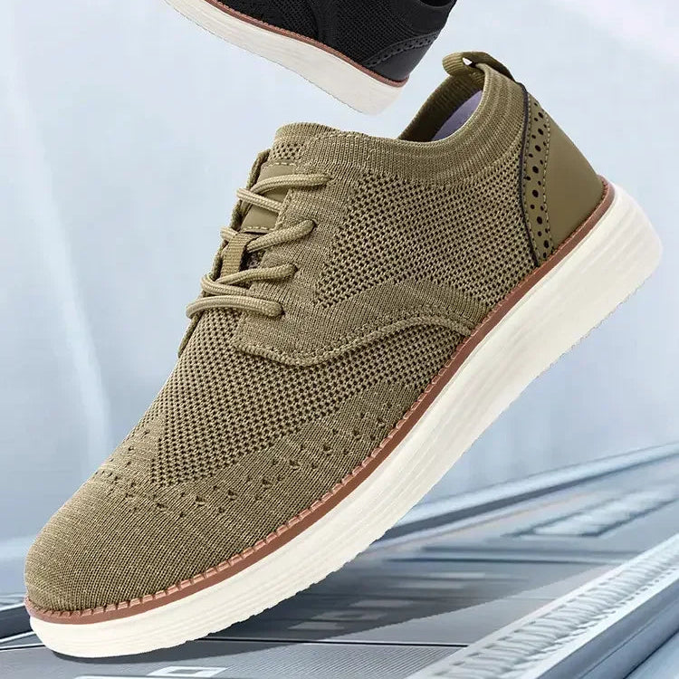 Men's Air Mesh Lace-Up Walking Shoes