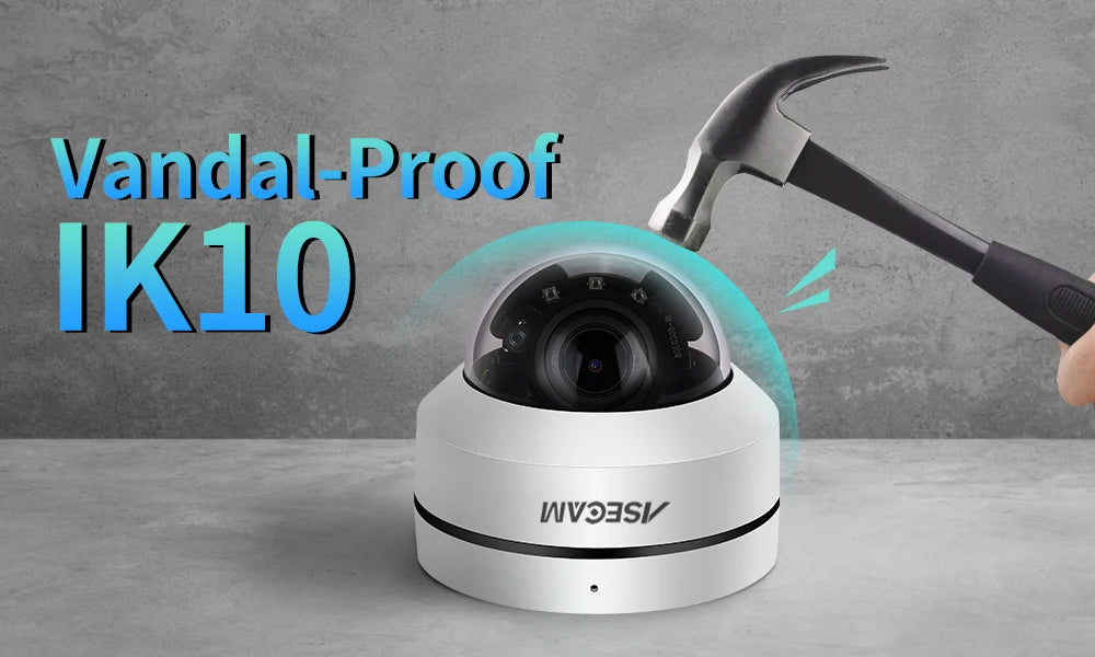 ASECAM 8MP PoE PTZ Security Camera with Optical Zoom