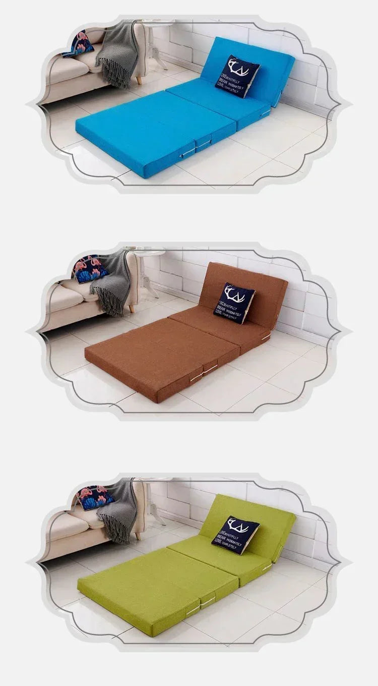 Foldable Memory Foam Mattress – Office Nap Mat, Single Bed Tatami Yoga Pad, Multiple Sizes