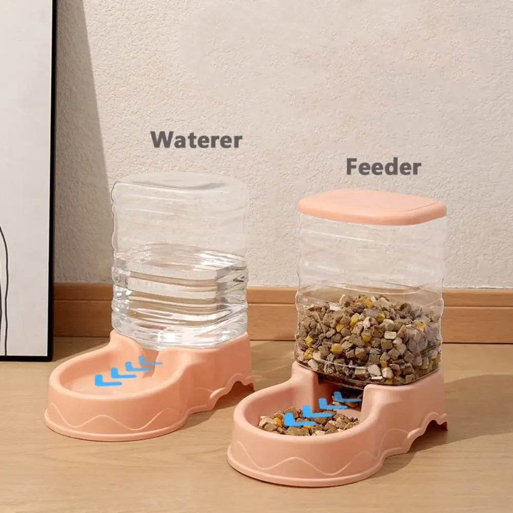 3.8L Automatic Pet Water Fountain & Food Dispenser
