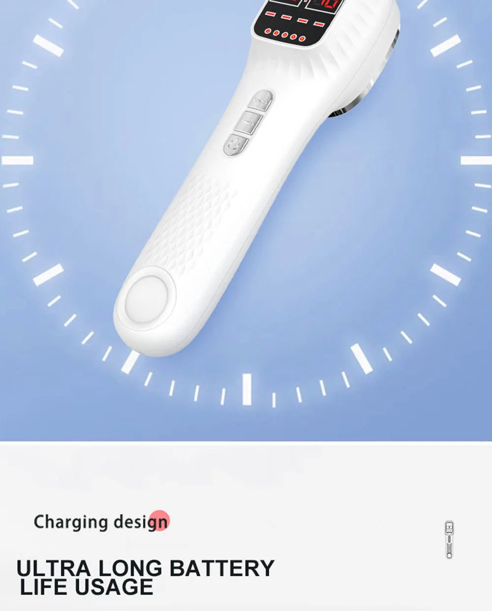 Handheld Red Light & Infrared Therapy Device – 650nm + 808nm Face & Body Skin Rejuvenation