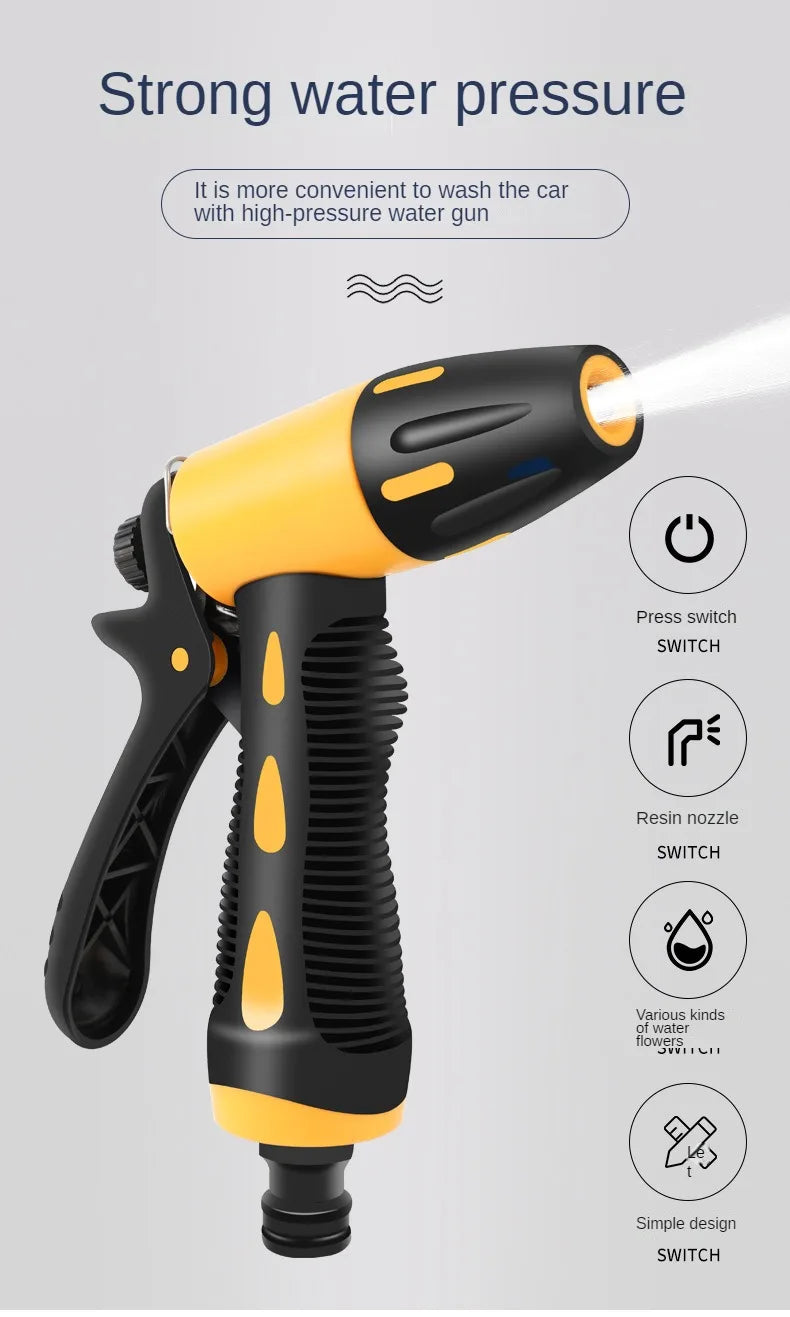 Telescopic High-Pressure Extension Hose Car Washing Tool Set – 10m or 20m for Pressure Cleaners