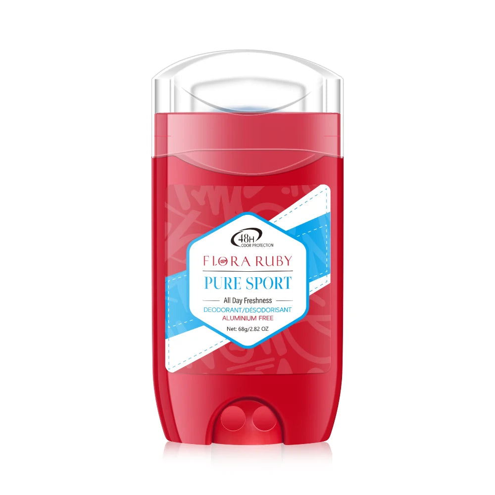 Pure Sports Aluminum-Free Deodorant Stick 68g – 48H Long-Lasting Freshness