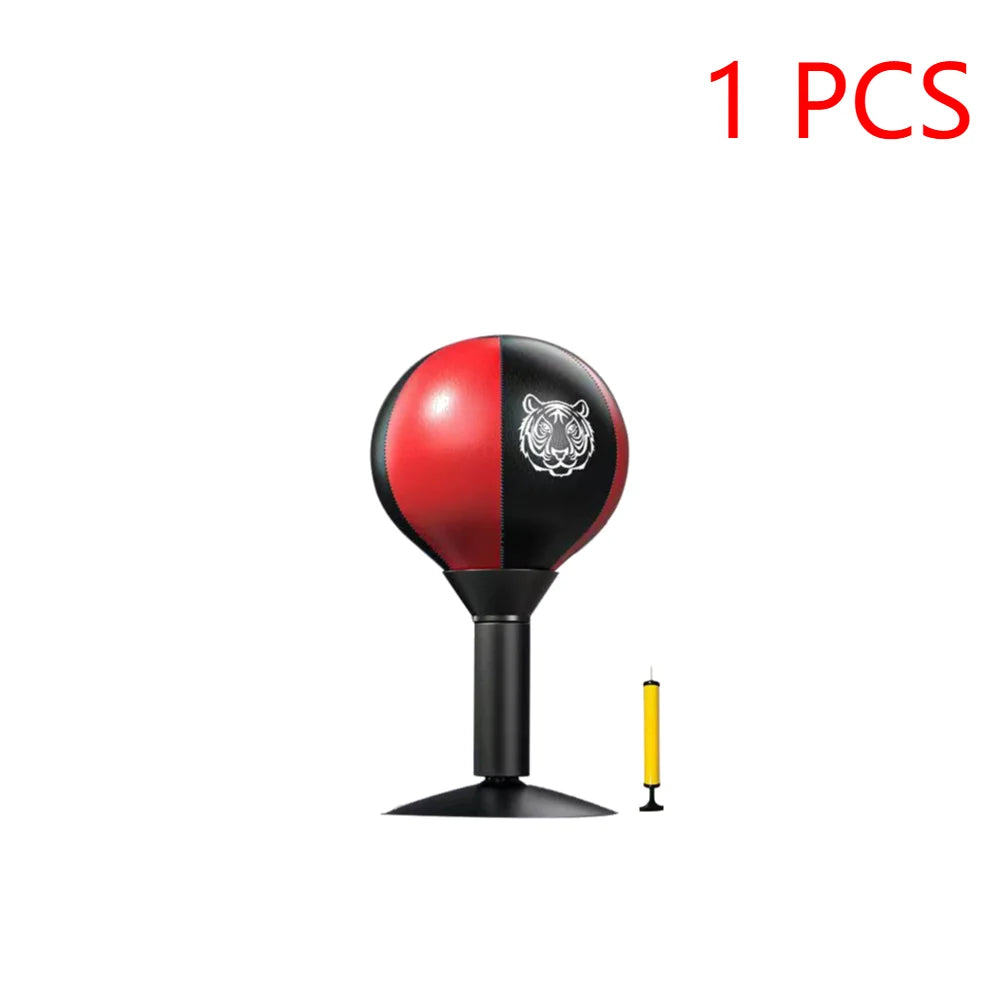 Desktop Punching Bag – Free-Standing Stress Relief Boxing Ball with Spring Base, PU, Air Pump Included