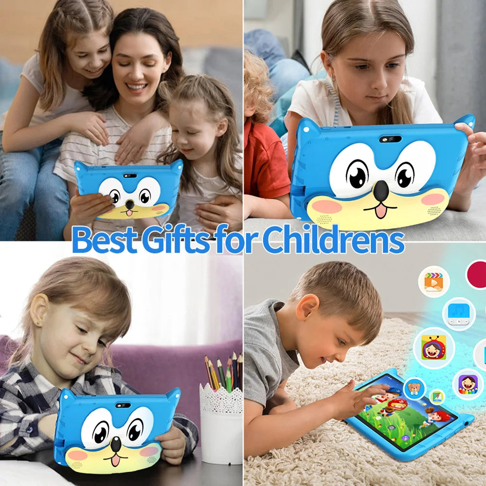 BDF 7" Kids Tablet – 4GB RAM, 64GB, Android 13, 5G Wi-Fi, Dual Camera