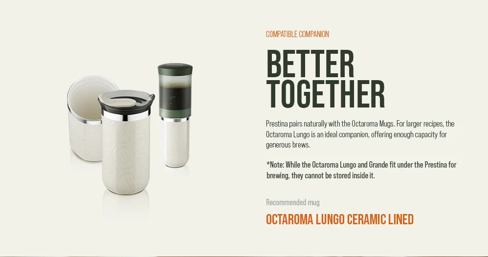 Coffee Anywhere, Anytime — WACACO Prestina All-in-1 Portable French Press | Foldable Manual Brewer for Camping, Hiking & Travel