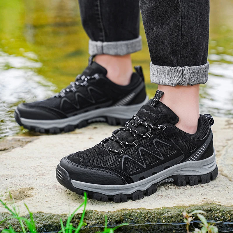 Men's Lightweight Breathable Outdoor Hiking Shoes — Sizes 39-48