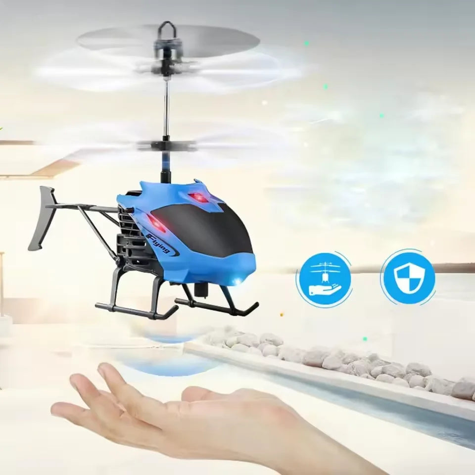 Induction Control Rechargeable Mini Helicopter Toy – Indoor RC Aircraft Gift for Boys & Girls