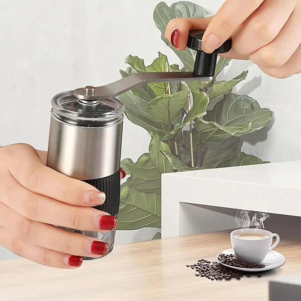 Manual Burr Coffee Grinder — Hand Coffee Bean Grinder, Unique Camping Gift