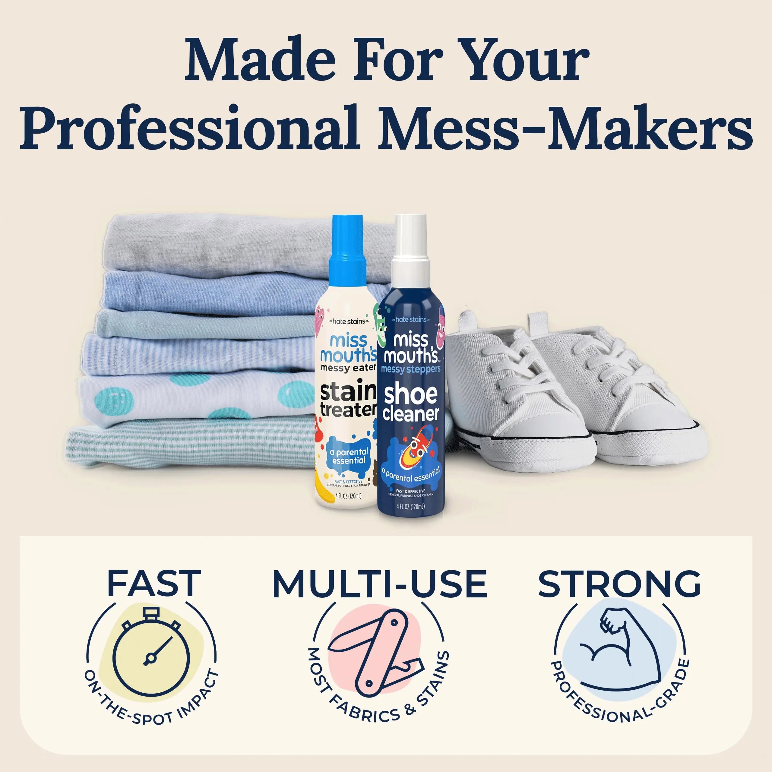 Lift Any Stain Instantly — Fabric Stain Remover Spray | 120ml, Yellow Stain & Decontamination Treatment, Bleach-Free