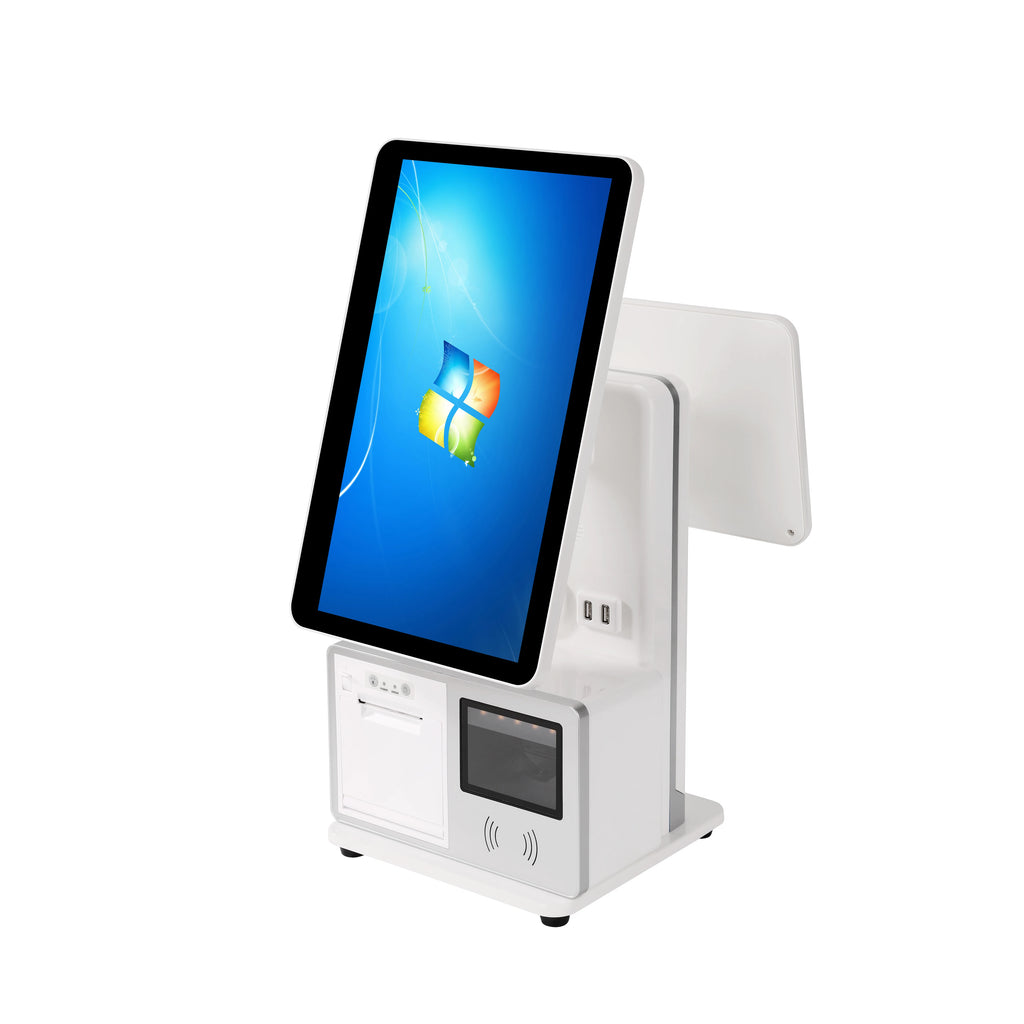 YPRXBD 15.6" Dual-Screen POS Terminal All-in-One – 4GB RAM, Win10/Android 11, Adjustable