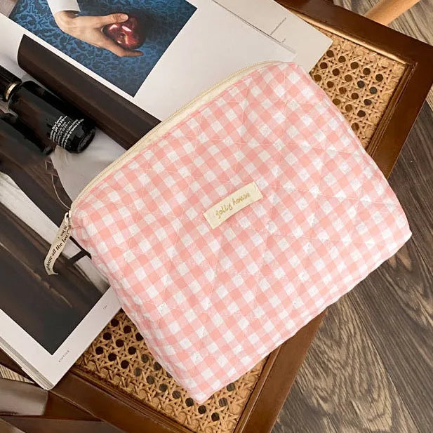 Large Capacity Cosmetic Clutch Bag – Women's Travel Makeup Storage Bag with Zipper