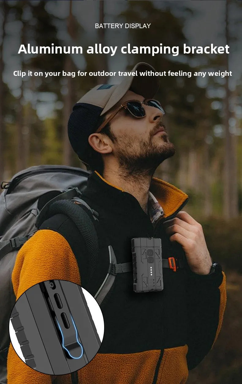 EDC Aluminum Alloy Multi-Function Flashlight – Dual Switch & Power Display