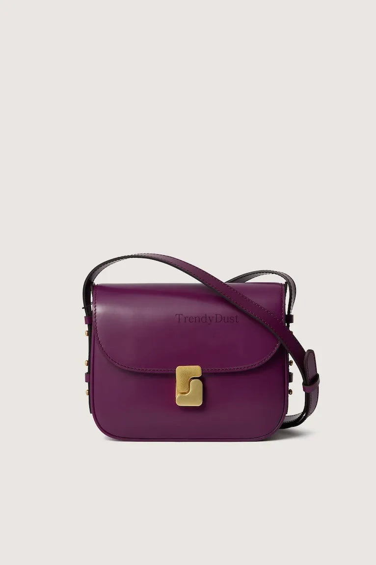 Tofu Square Crossbody Satchel – Luxury PU Leather Small Shoulder Bag for Women