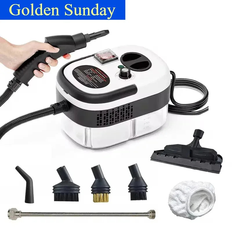Portable Handheld Steam Cleaner — High-Temperature Pressurized Cleaning Machine with Brush Heads